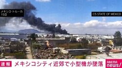 メキシコシティ近郊で小型機が墜落