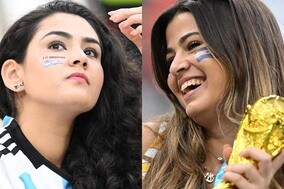 【W杯】今日の世界美女サポーター名鑑　W杯のレプリカを手にした熱狂的アルゼンチン女性の笑顔の行方は？