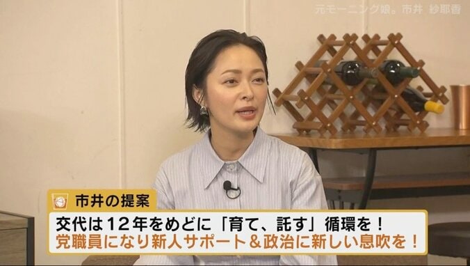 元モー娘。市井紗耶香「国会議員は12年経ったら党スタッフや相談役に回るようなシステムに」 橋下氏「8年でいい」 1枚目