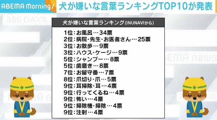 飼い主が仕事に行く時にワンちゃんがバタッと倒れたが 後に仮病だとわかって 犬が嫌いな言葉ランキング が発表 国内 Abema Times