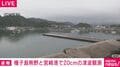 種子島熊野と宮崎港で20cmの津波観測