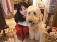 石川恋、偶然であったフワフワわんちゃんに悶絶　2ショット公開に絶賛の声