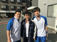 サンド富澤、ムロツヨシ＆杉野遥亮と『大恋愛』3ショット公開「撮影してきました！」