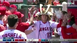 大谷翔平、ついに兜セレブレーションを披露しドヤ顔　ダグアウトでの笑みに視聴者もほっこり「大谷の兜姿似合ってる」「満足そうじゃん」