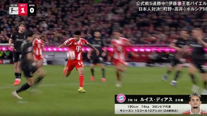 【写真・画像】「なんやこれ！？」恐怖の“爆速カウンター”→4人連動で混乱「ヤバすぎるだろ」 バイエルン、衝撃の“高速アタック”に場内騒然　1枚目