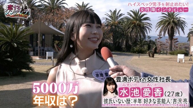 「年収は5000万円ほしい」玉の輿を狙いギラつく美女たちに石橋貴明ら驚き 6枚目