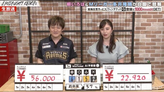 Mリーガー多井隆晴、競輪で10万円負けるも「楽しかったから今日は勝ち」と笑顔 2枚目