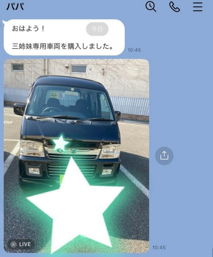  ノンスタ石田の妻、父親が娘達のために購入したものに驚き「専用車両！？」 
