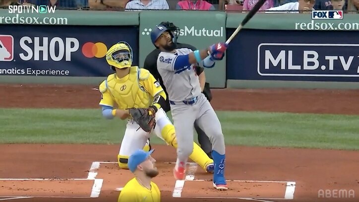 【写真・画像】大谷翔平、衝撃38号弾でフェンウェイ・パークが「MVP！ MVP！」 先頭打者でいきなりの最強左腕撃ち…敵地も異様熱狂　1枚目