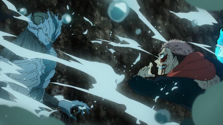 アニメ「呪術廻戦」45話場面カット 遍殺即霊体の真人