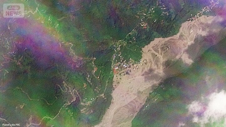衛星画像を拡大すると流域の被害の大きさが見えてきた　ネパール・ベトラワティ付近のトリシュリ川流域　2026年8月26日