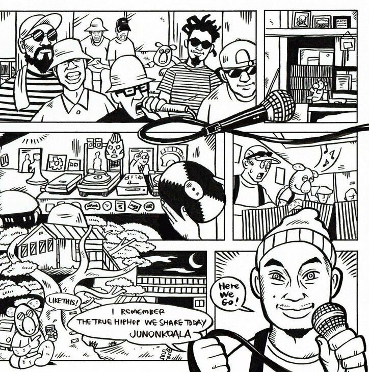 JUNONKOALA、国内外のMC, BEATMAKER, 総勢17名と制作した新作をリリース