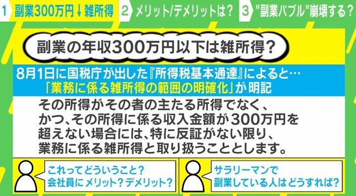 副業収入に対する「実質的な増税」との声も… 専門家「“悪い節税”を防ぐために基準は必要だと思う」