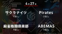 朝日新聞 Mリーグ サクラナイツvs麻雀格闘倶楽部vsアベマズvsPirates | 新しい未来のテレビ | ABEMA