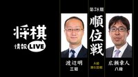 順位戦 A級 第6回戦 渡辺明三冠 対 広瀬章人八段