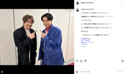 「とんでもないことが起こってしまった!!」磯村勇斗、偶然遭遇した人物に興奮 「夢の競演」「2人ともかっこいい」