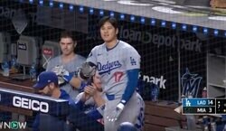 大谷翔平、「50-50」カーテンコール後に「神対応」 相手チームに一瞬見せた“行動”に「紳士すぎ」「人格者やな」