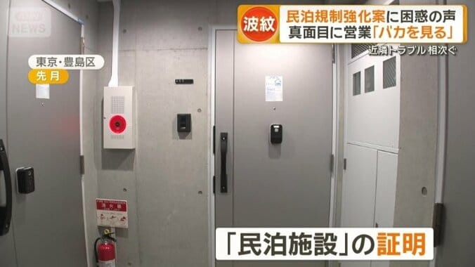 「民泊施設」の証明