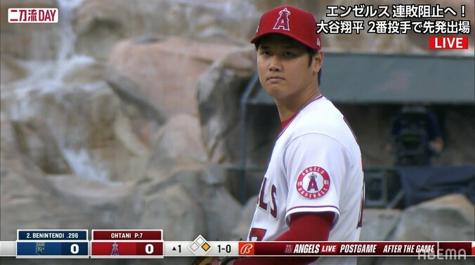 投手・大谷翔平、初回を無失点＆2奪三振の好投　2発8打点の翌日に疲れ知らずの立ち上がり 1枚目