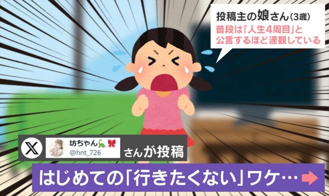 3歳娘が初の保育園拒否