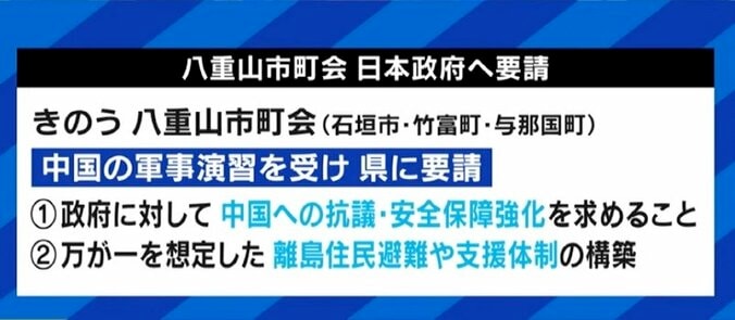 尖閣諸島に自衛隊が出動した場合、先島諸島の人々が守れなくなるとの見方も…石垣市長が危機感「台湾有事に備え、住民避難のシミュレーションを」 6枚目