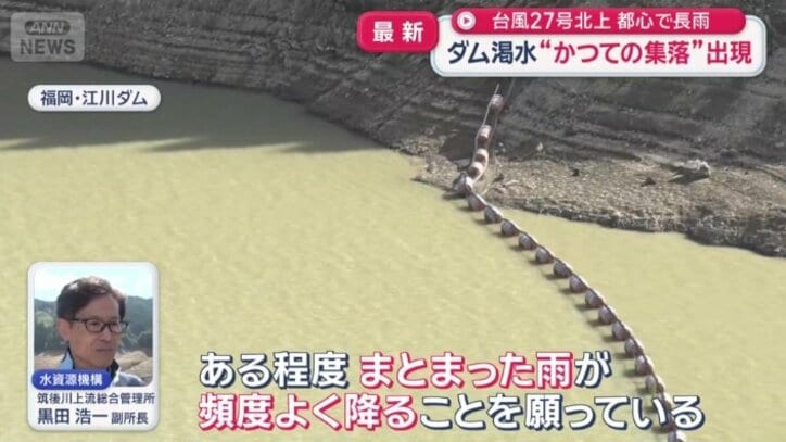 「貯水率を回復させるためには雨が降るしかない」