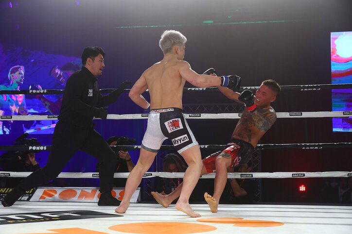 【画像】BD戦士がRISE人気選手を衝撃KO！ アップセットの瞬間