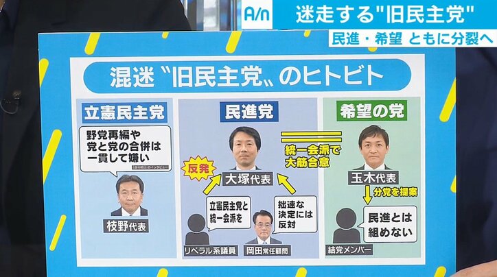 統一会派か分党か、迷走する“旧民主党”に再分裂の懸念「この有り様では与党監視の役割果たせない」