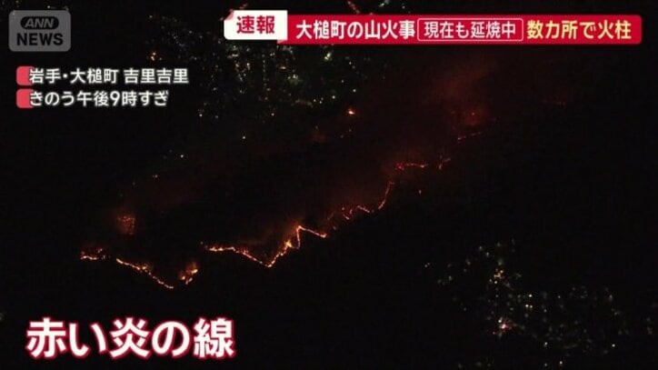 炎の線がジグザグに伸び…