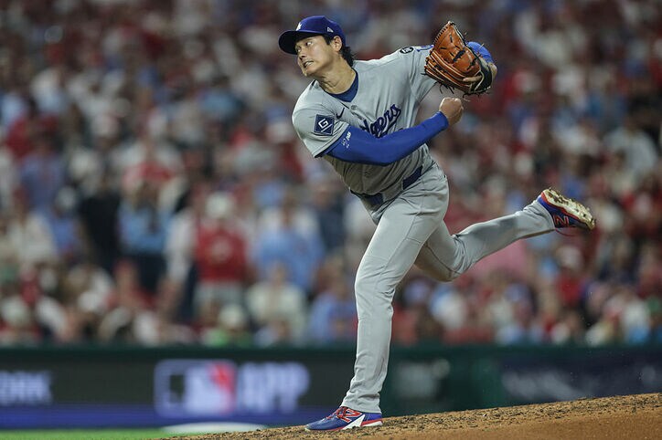 【写真・画像】どうした…！？ 大谷翔平、投球後に“まさかの光景”「痺れる」「ヒリヒリするな」奪三振直後に感情爆発… ファン騒然「勝ち確定演出」　1枚目