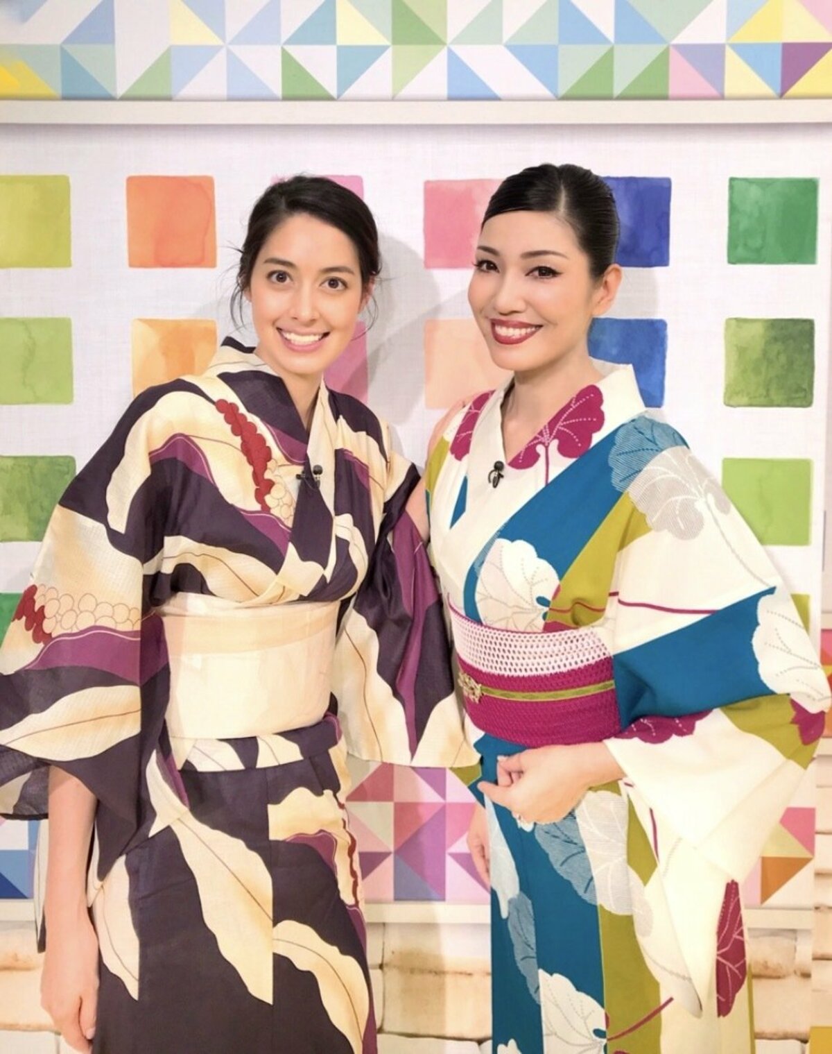 アンミカ、令和初の浴衣姿で森泉と涼しげ2ショット「所作に気を使い