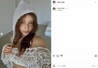 “エリマリ姉妹”Erika、セクシーなニット姿に「見惚れちゃいました」「美し過ぎる」と絶賛の声