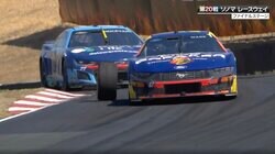 突然、何が？レース中に「タイヤがとれた！」 衝撃の瞬間にファン騒然「あっぶな！」「なんかとれてる！」