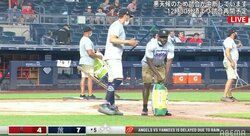 「まるで阪神園芸」ヤ軍本拠地のグランド整備にファンが反応 大谷降板後、2度の降雨中断を経て試合は現地時間23時30分に再開