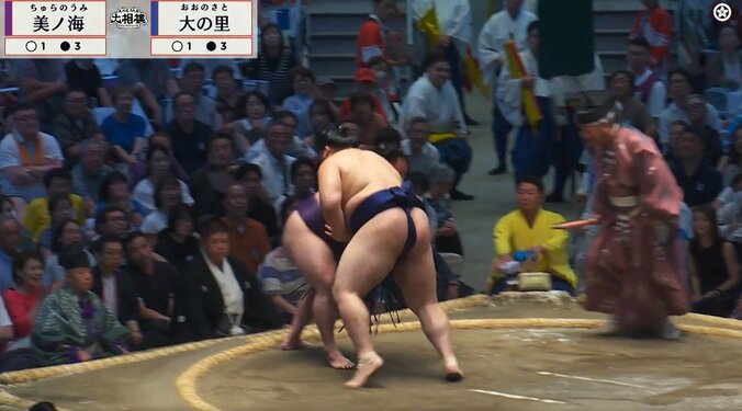 「表情出すぎじゃ？」横綱・大の里、“ホッと”安堵の2勝目 実況指摘も「人間味があって良いね」好意的なファンの反応も 3枚目