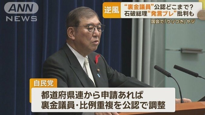 原則、裏金議員を公認する方針