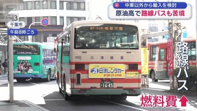 原油高騰によって燃料が値上がり