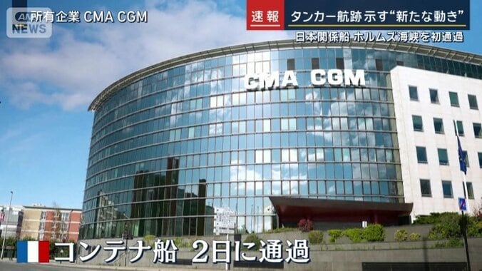 フランス海運は通過