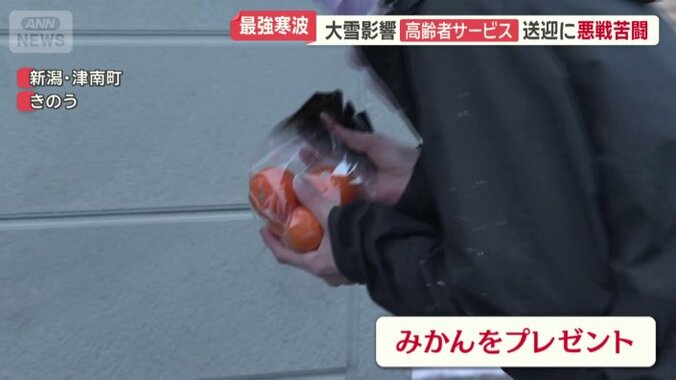 プレゼントされたミカン