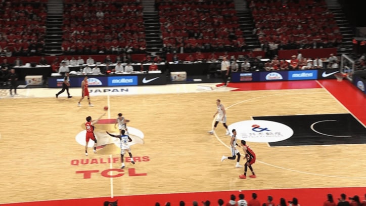 馬場雄大の超ロングシュート