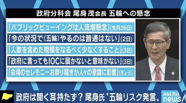 尾身会長の“五輪リスク発言”  専門家の提言と政治家の判断のバランスは？ 分科会メンバーに聞く