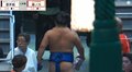 藤ノ川、花道奥で…カメラが捉えた“付け人も誇らしげ”な一コマに反響「付け人嬉しそう」「そりゃそうなるわ」 連日の横綱撃破&大量の懸賞束に