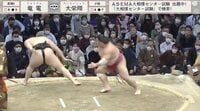 【映像】力士がカメラに背を向けてからの「くるりんぱ」に館内大興奮