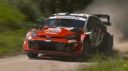 190km/h超で激狭ダートを疾走 世界ラリー“超高速”グラベル決戦で異変…トヨタ伏兵が大躍進で初優勝へ、年間2位勝田は最終日で雪辱期す