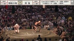 「えーっ 回り込まれた」小兵力士が瞬時に相手の後ろを取る姿に館内どよめき「うまい！」「それだよそれ！」相撲ファン称賛の声