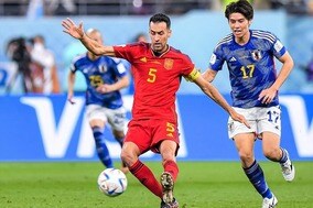 「強烈だったよ、日本のカウンターは」名手ブスケッツが森保ジャパンの“勝負強さ”に感服！「巧妙に封じられた」【Ｗ杯】