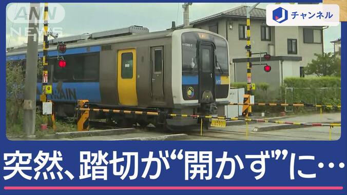 いつもの踏切が突然“開かず”に…警報機が鳴り続け住民困惑 一体何が？ 1枚目