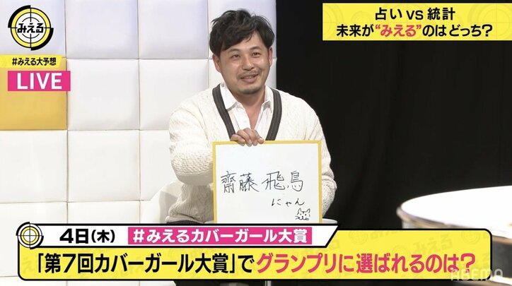 カバーガール大賞グランプリは沢口愛華！「みえる」で統計学者・鳥越規央氏が予想的中