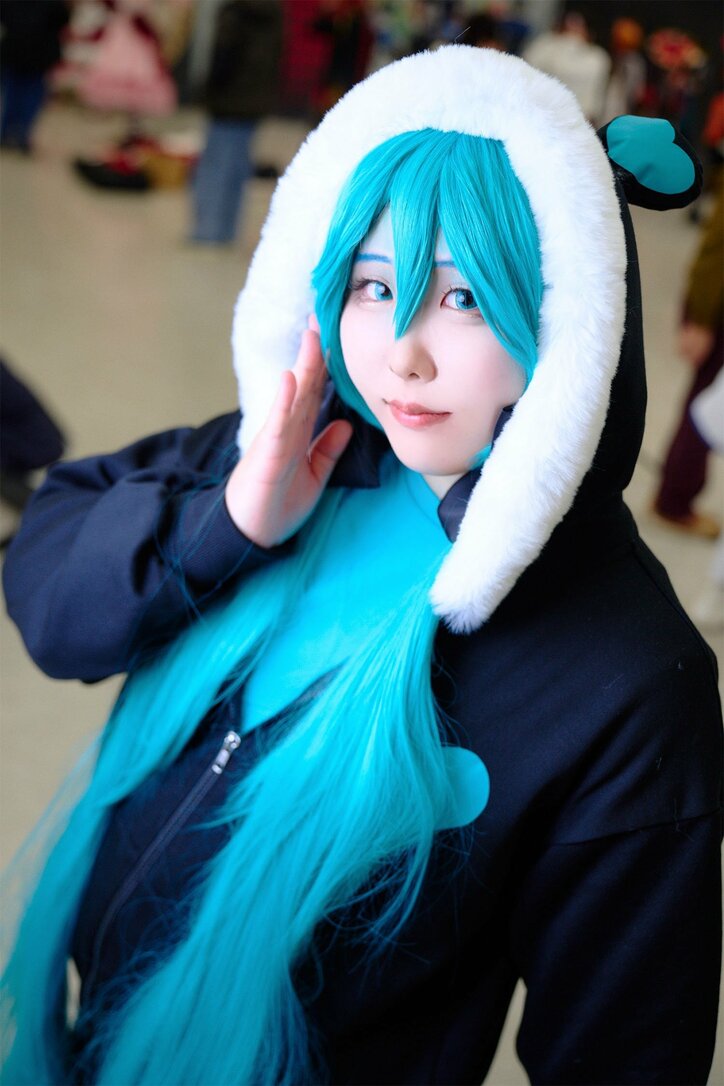【写真・画像】初音ミク“グリーンぽんぽこ”コスプレ画像　6枚目