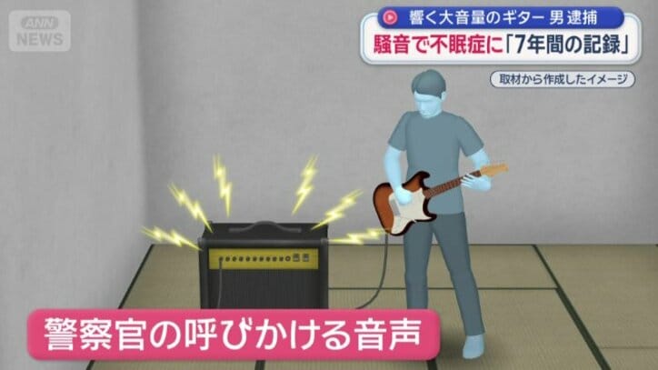 警察官が呼び掛ける音声も記録